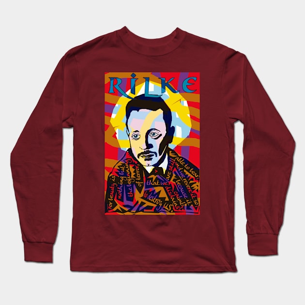 Rainer Maria Rilke Long Sleeve T-Shirt by Exile Kings 